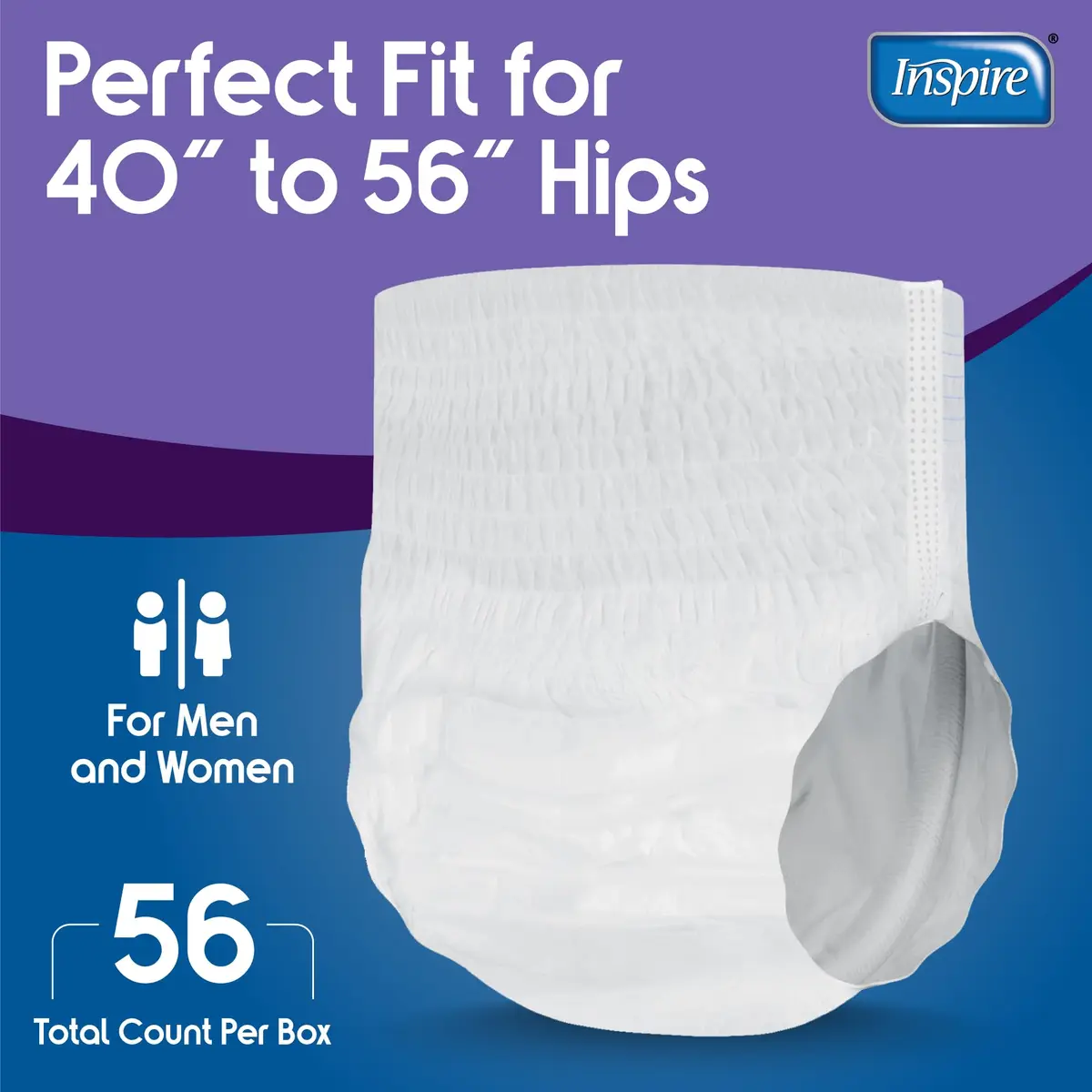 Inspire Adult Incontinence Underwear Extra Large | Super Absorbent, Odor Control, Discreet Fit - view 2