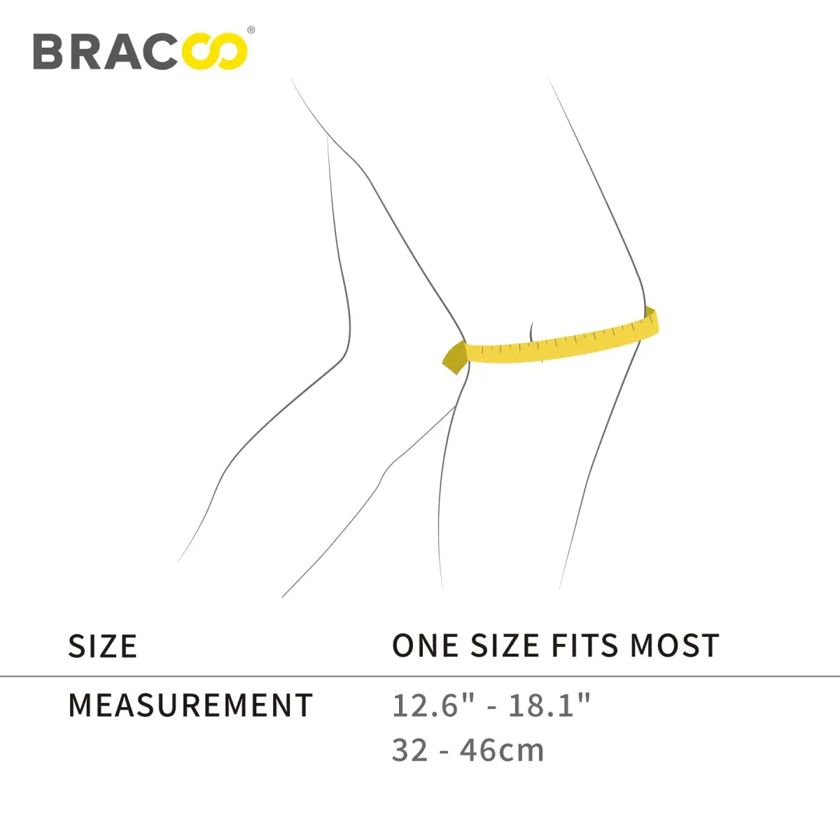 Bracoo Adjustable Knee Brace Sleeve KS10 Black | FDA Approved Medical Grade Support for Arthritis Pain & Injury Recovery - view 8