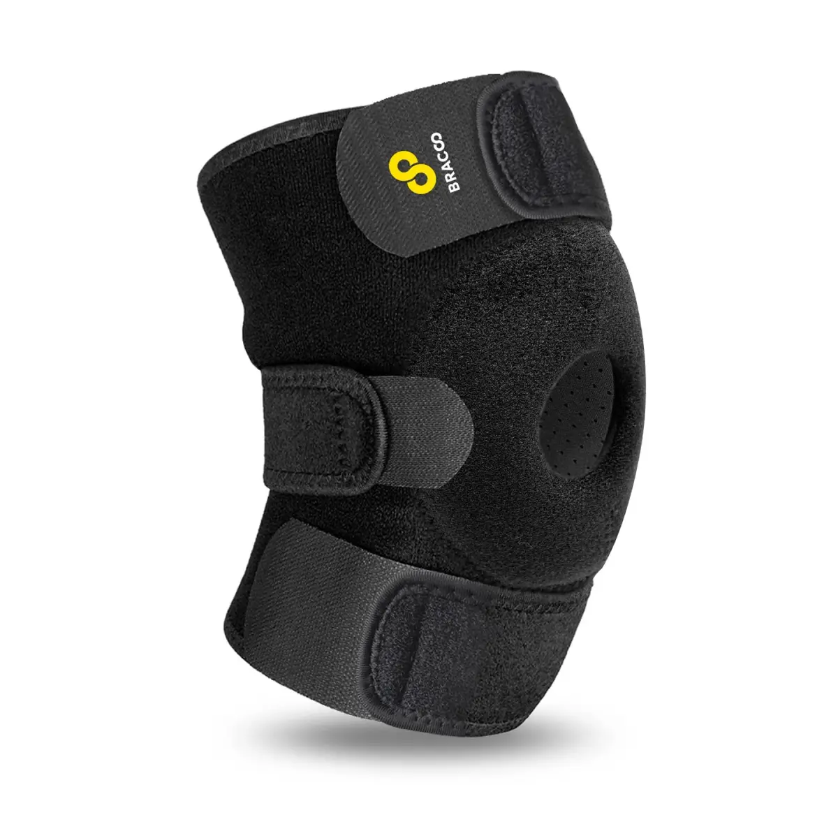 Bracoo Adjustable Knee Brace Sleeve KS10 Black | FDA Approved Medical Grade Support for Arthritis Pain & Injury Recovery - view 2