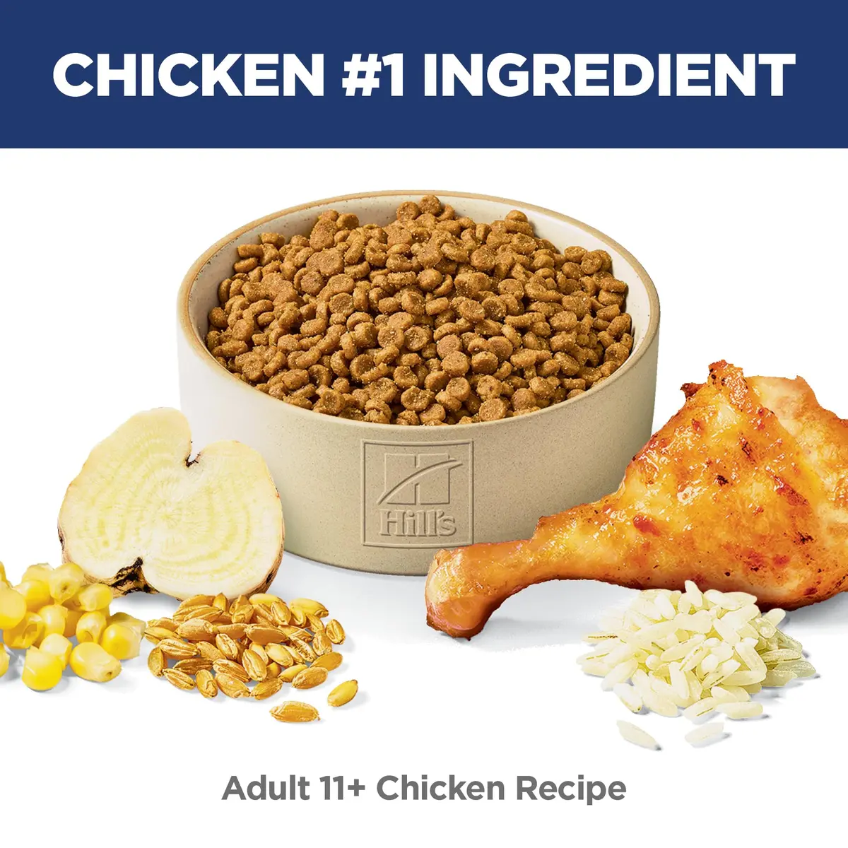 Hill's Science Diet Senior 11+ Dry Cat Food Chicken Flavor 7.07 kg (15.5 lb) | Supports Senior Cat Health and Vitality - view 2
