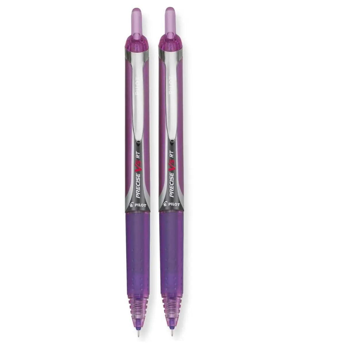 Pilot Precise V5RT Refillable Retractable Ballpoint Pen, Purple Ink, 0.5mm | Extra Fine Point for Precise Writing - main product image
