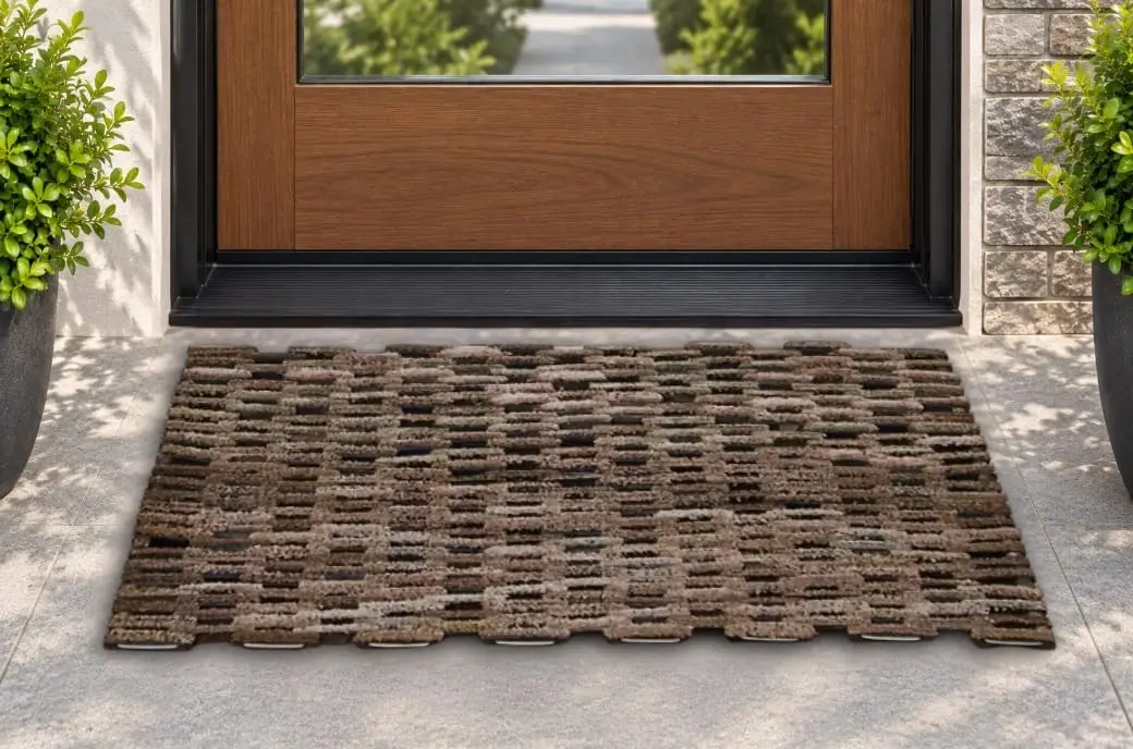 Durable Corporation Dura-Rug Outdoor Entrance Mat, 20" x 30" | Heavy Duty Dirt Trap with Recycled Tire Links - view 3