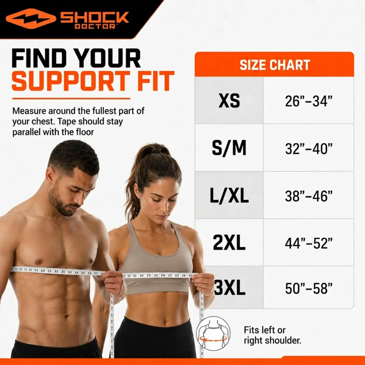 Shock Doctor Rotator Cuff Shoulder Brace for Men, Shoulder Brace for Women | Support & Stability for Rotator Cuff Injuries - view 7