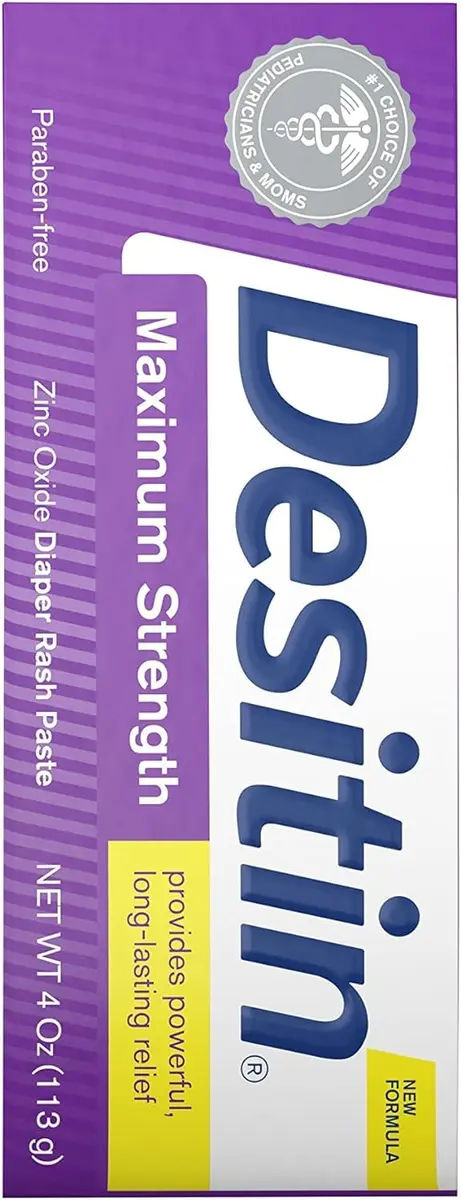 Desitin Maximum Strength Diaper Rash Paste 4 oz (Pack of 12) | Zinc Oxide Barrier for Sensitive Skin - view 7