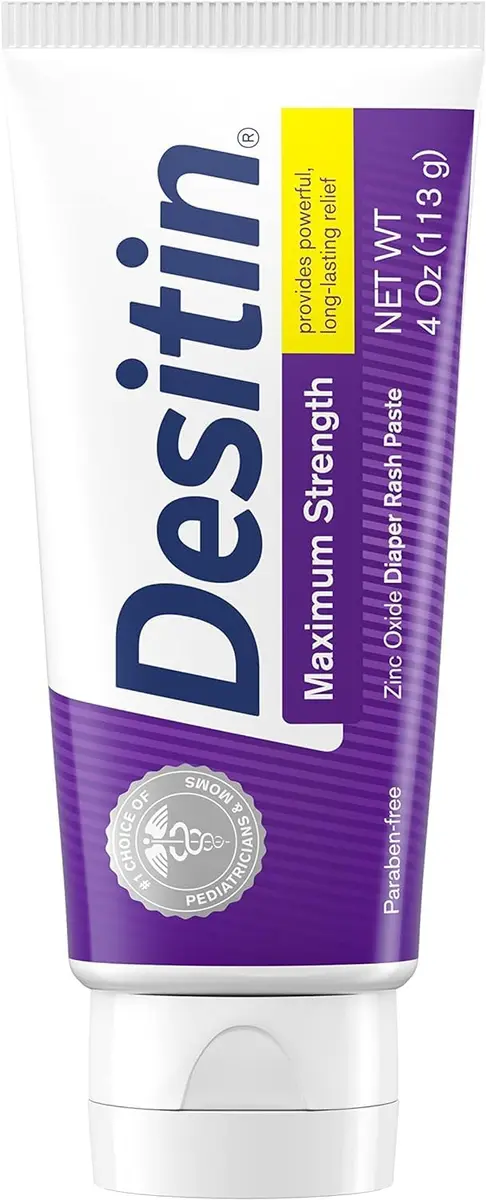 Desitin Maximum Strength Diaper Rash Paste 4 oz (Pack of 12) | Zinc Oxide Barrier for Sensitive Skin - view 2