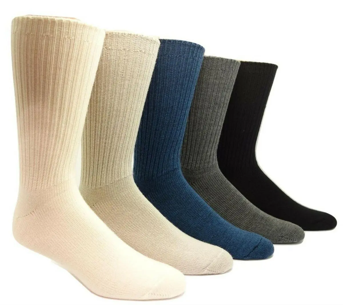 J.B. Field's 96% Merino Wool Casual Socks | Soft, Itch-Free, Supportive, For Hiking & Running (Medium) Black - view 5