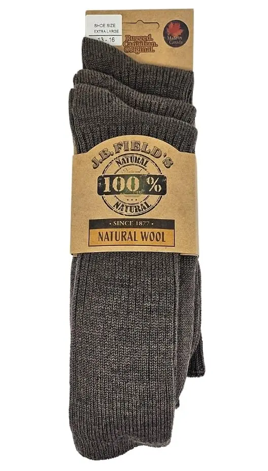 J.B. Field's 96% Merino Wool Casual Socks | Soft, Itch-Free, Supportive, For Hiking & Running (Medium) Black - view 6