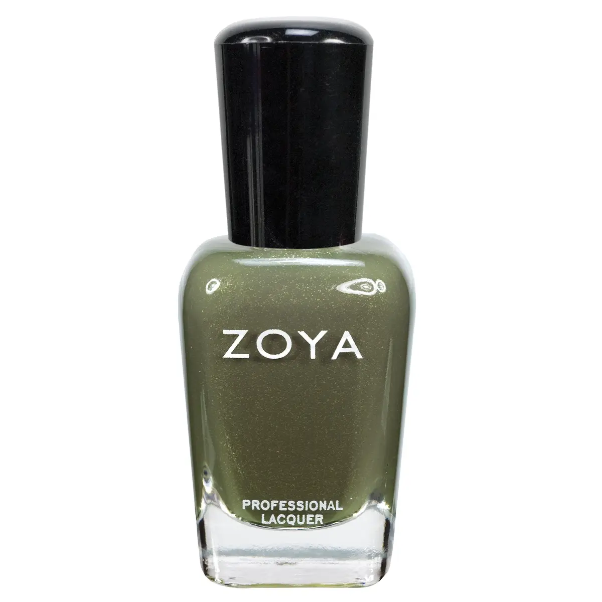 ZOYA Yara Nail Polish 0.5 fl oz | Smoky Olive Drab Green with Gold Glitter, Big10Free Vegan - main product image