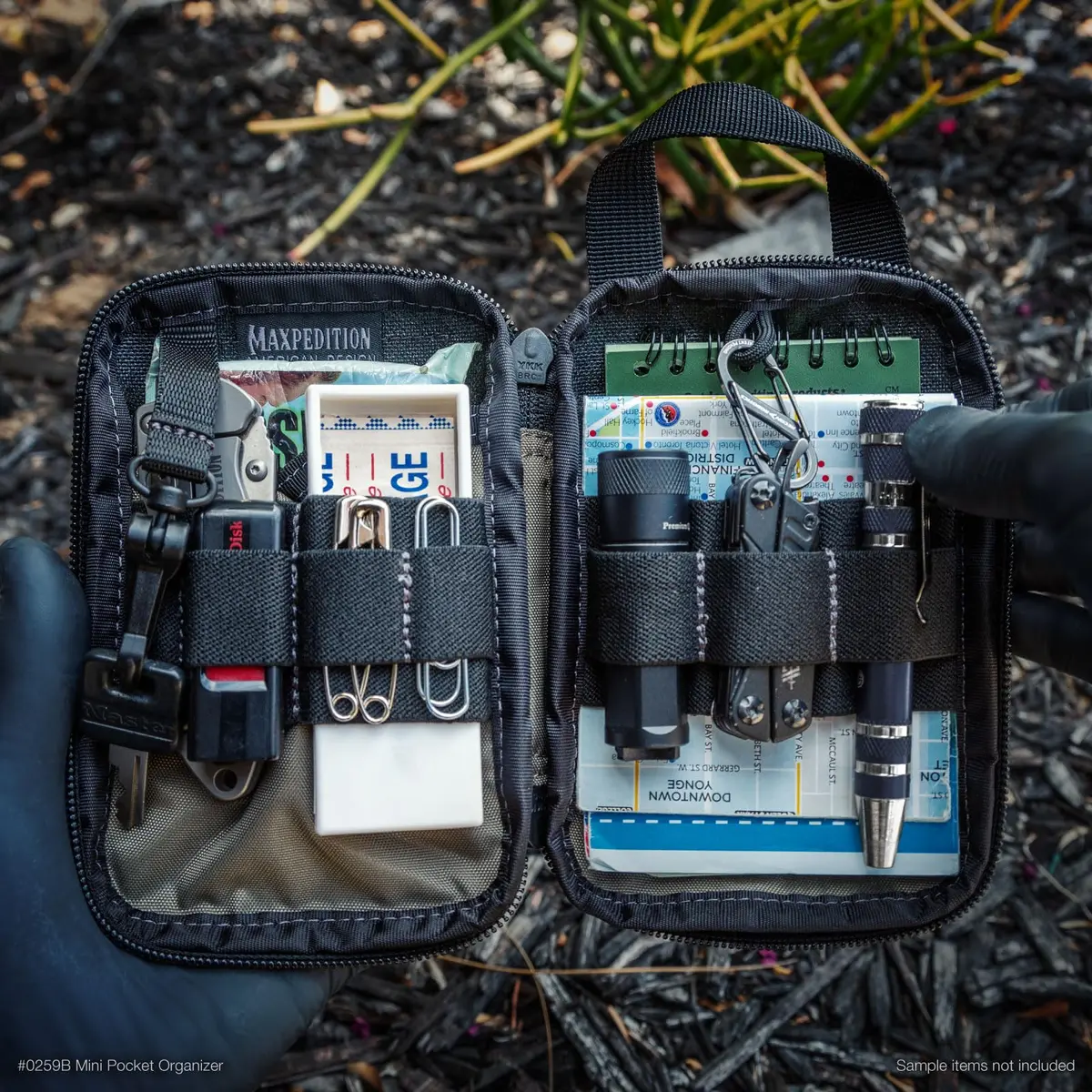 Maxpedition Mini Pocket Organizer Black | Tactical Utility Pouch with MOLLE Attachment - view 7