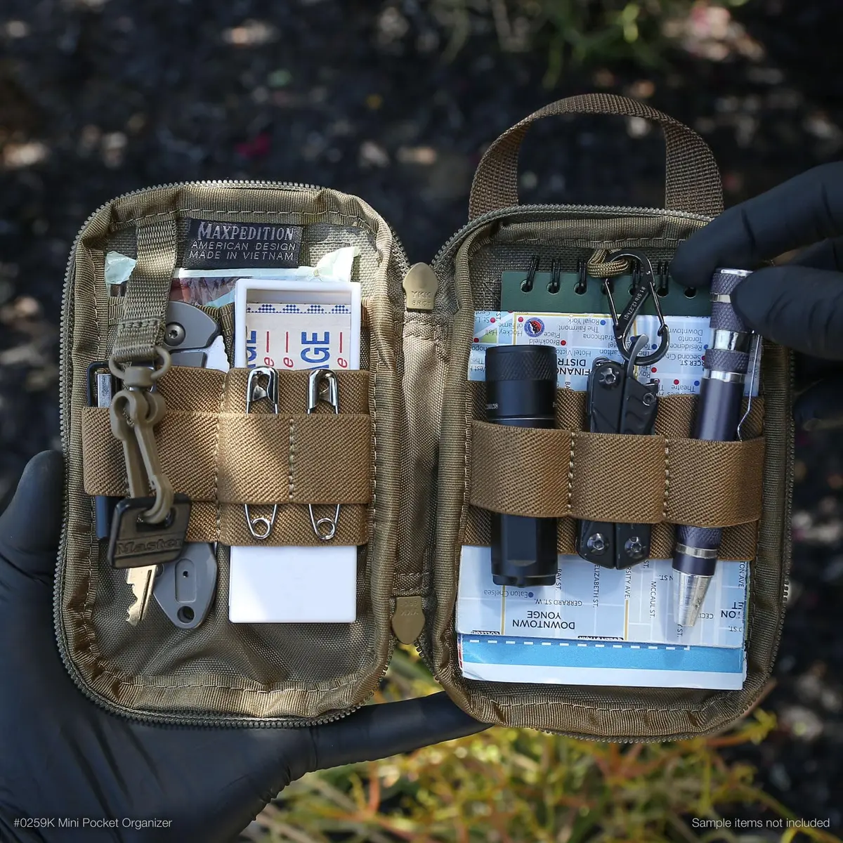 Maxpedition Mini Pocket Organizer Khaki 15.24cm (6in) | EDC Pouch for Tools & Essentials - view 8