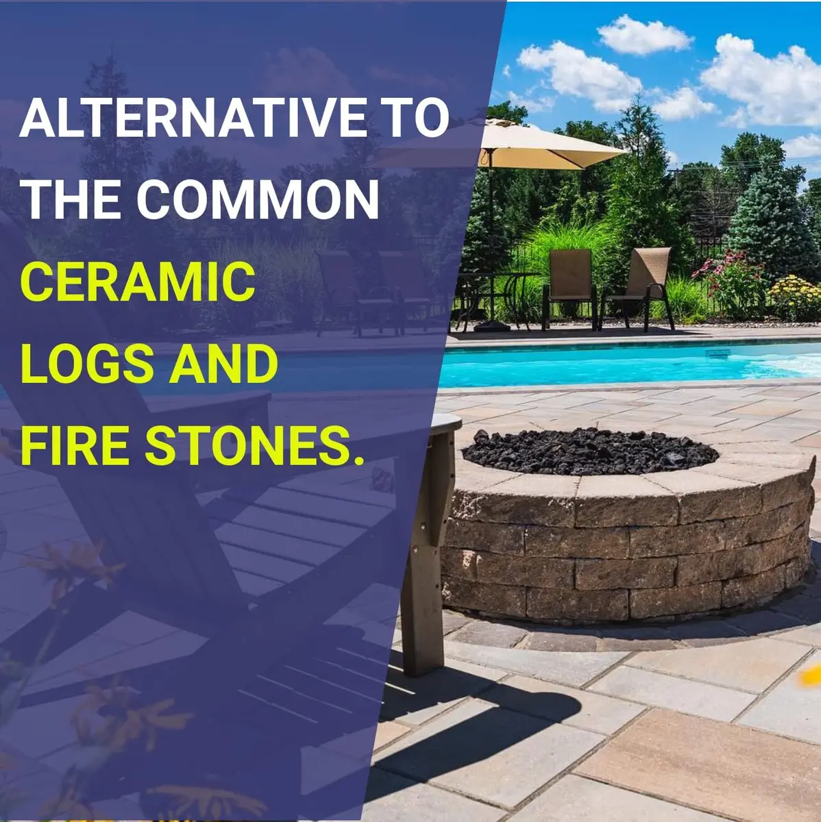 American Fireglass Small Lava Rock 1/8"-1/2" | Durable volcanic rock for fire pits & decor - view 7