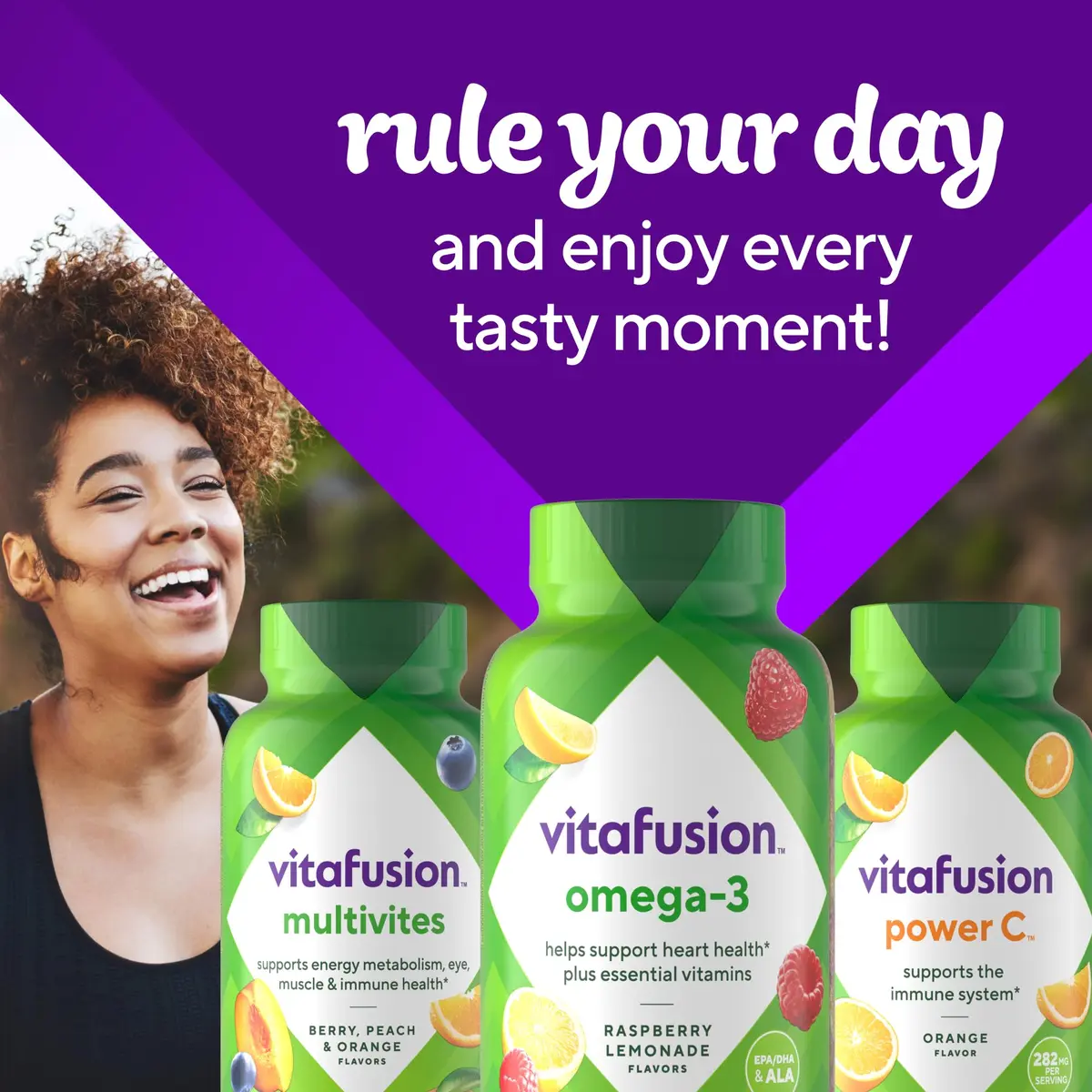 Vitafusion Omega 3 Gummies | 120 Adult Gummy Vitamins | EPA, DHA & ALA | Heart Support - view 7
