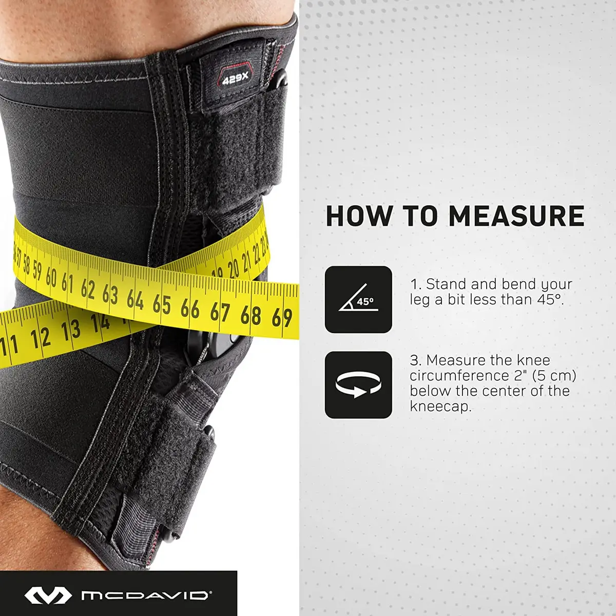 McDavid PSII Bi-Lateral Geared Polycentric Hinged Knee Brace Large | FDA Approved Orthopedic Brace with Side Stabilizers - view 5