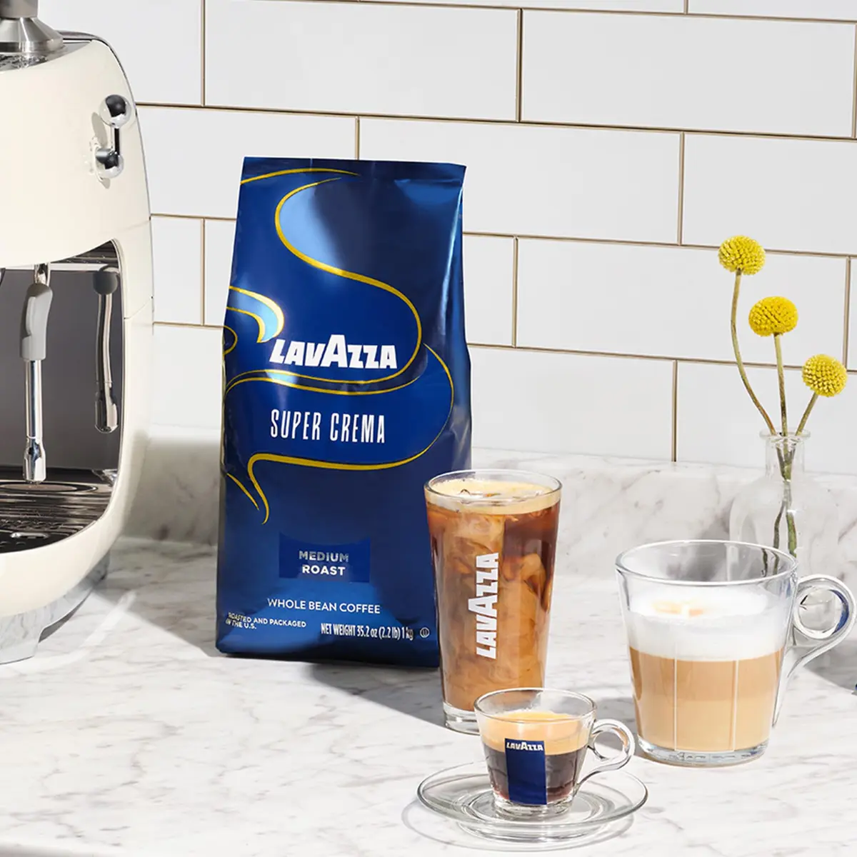 Lavazza Super Crema Espresso Whole Bean Coffee 2.2lb | Medium Roast, Rich & Creamy - view 7