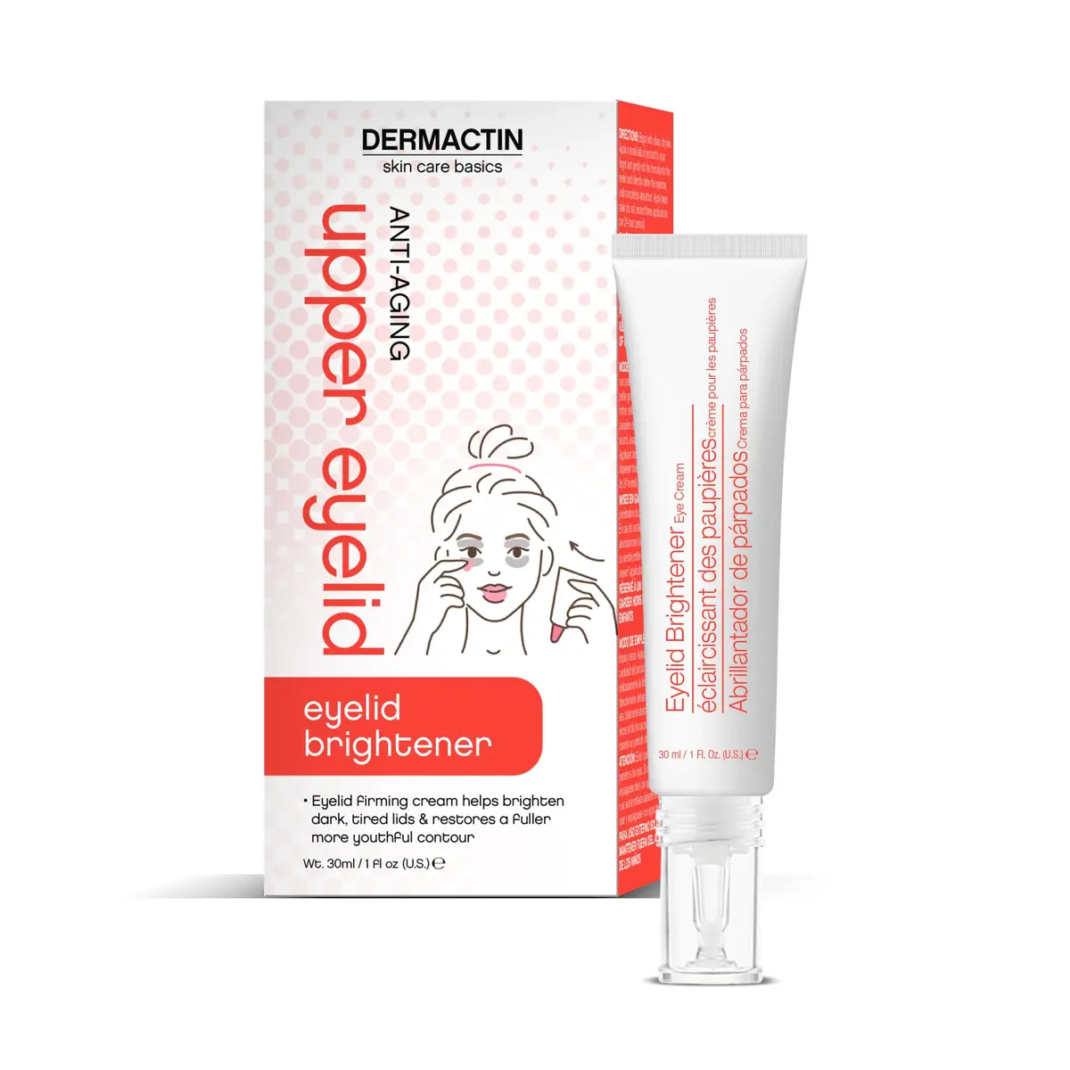 Dermactin Upper Eyelid Cream 29.6ml (1 oz) | Firms & Tones Sagging Skin - main product image