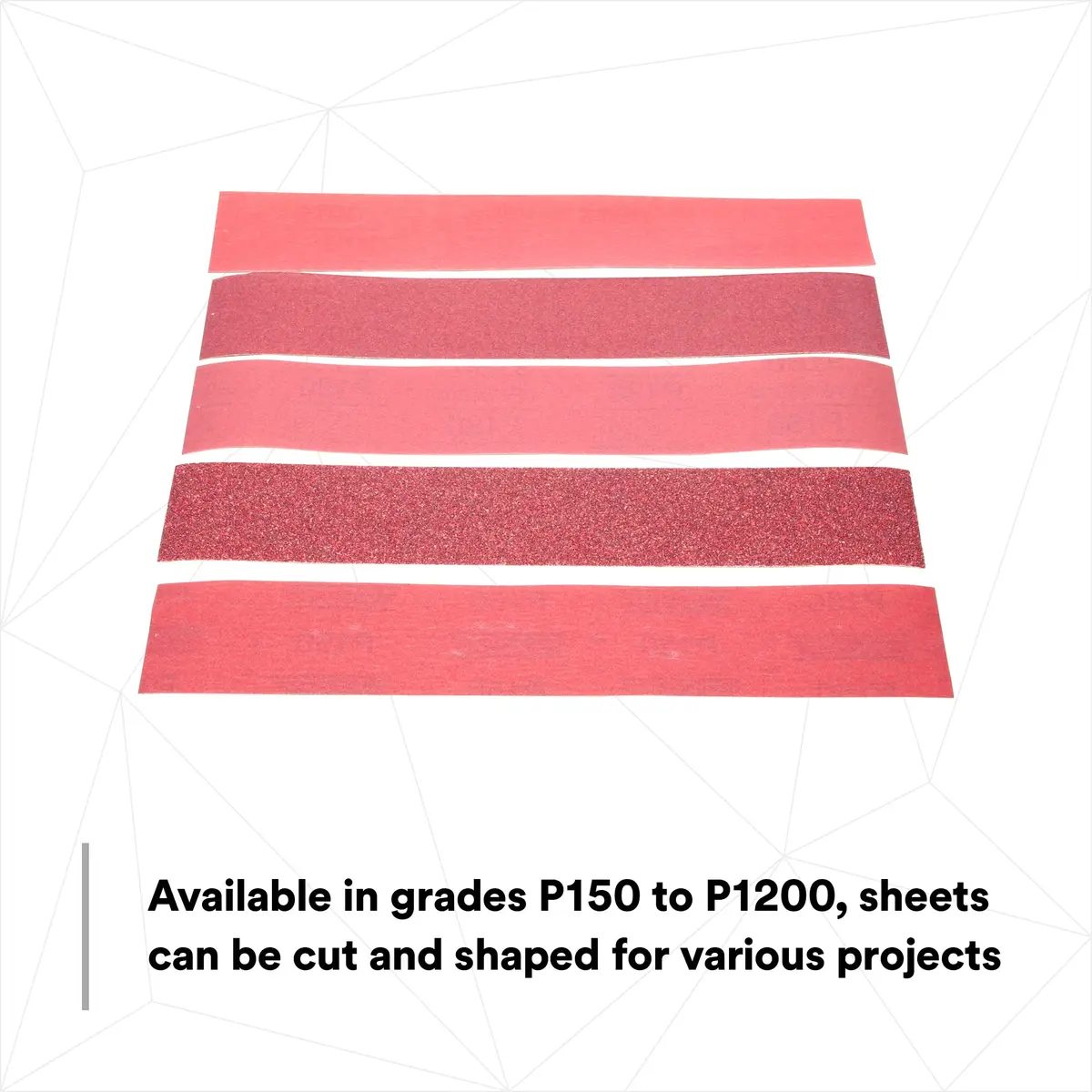 3M Red Abrasive Sheet Roll P80 2-3/4 in x 25 yd | Heavy-Duty Sanding Roll for Industrial Use - view 7