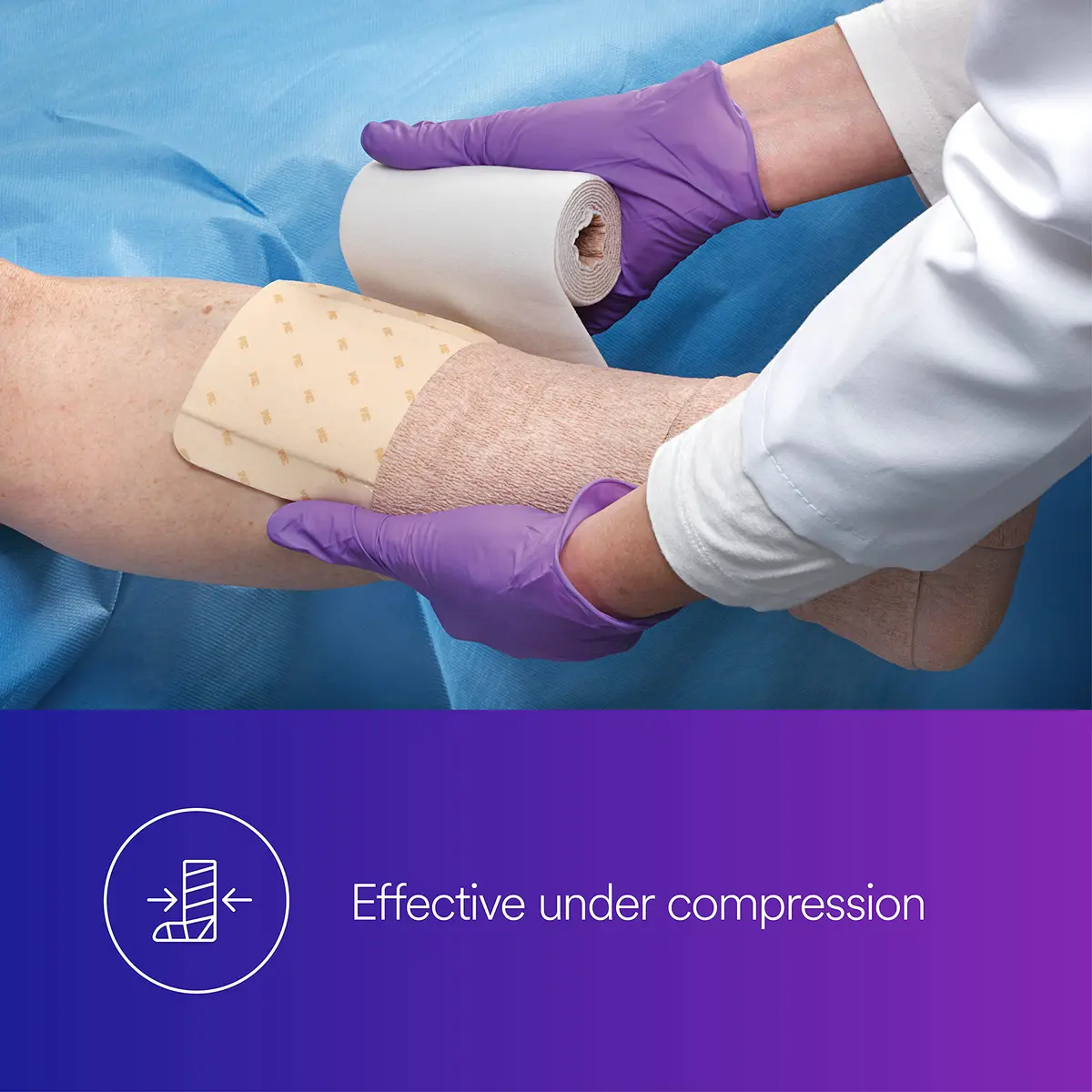 Tegaderm Foam Non-Adhesive Dressing 10cm x 10cm | High Absorbency & Bacterial Barrier - view 5