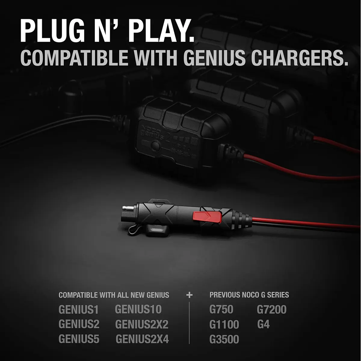 NOCO GC009 X-Connect SAE Adapter Accessory for Genius Smart Battery Chargers | Converts to SAE, Rugged & Watertight (100-120 chars) - view 5