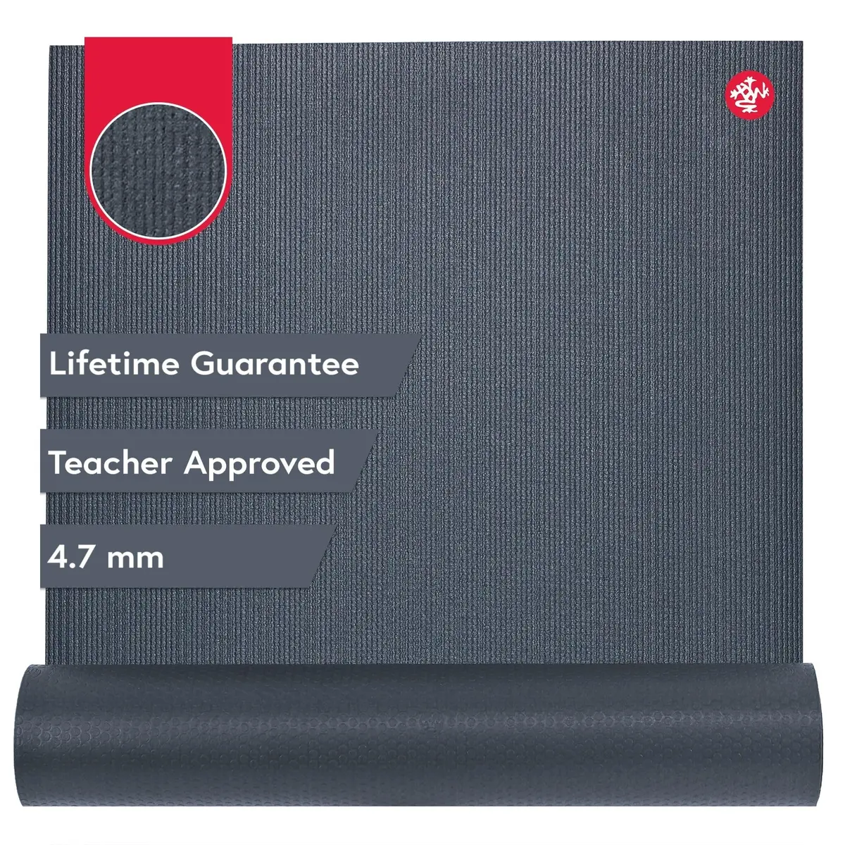 Manduka PROlite Yoga Mat Thunder | 71 x 24 in, 4.7mm Support & Durability - main product image