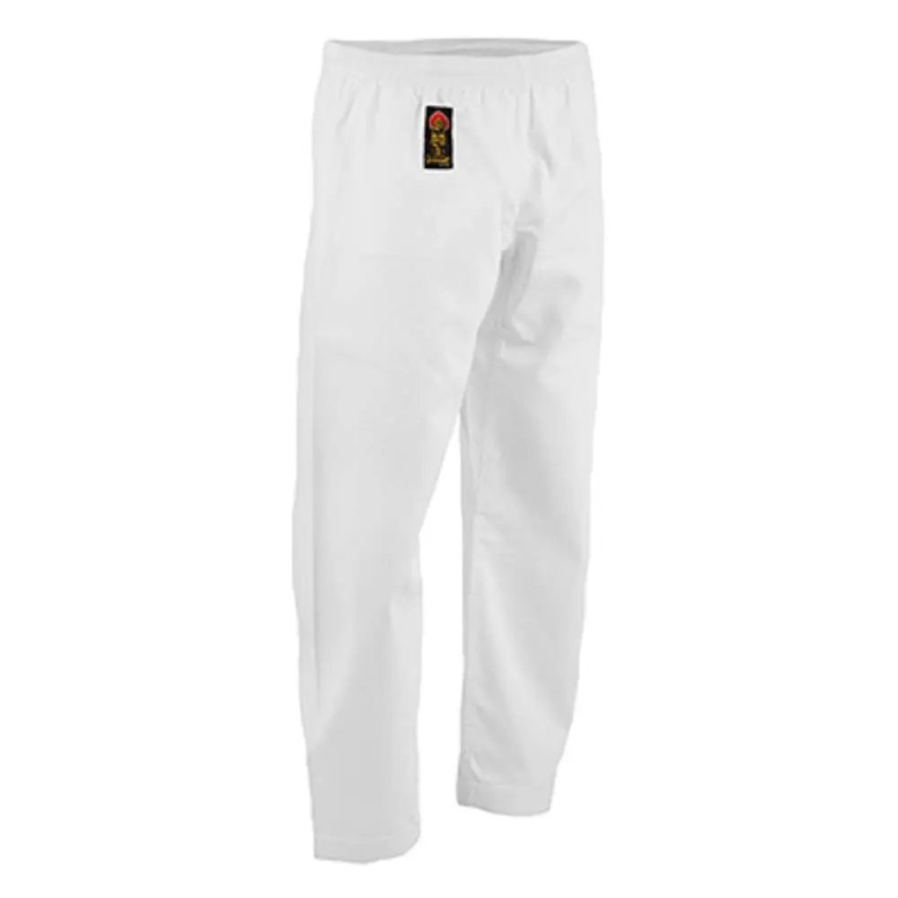 PROFORCE Gladiator 6oz Karate Pants Size 00 | Elastic Waist, 55% Cotton/Polyester, White - main product image