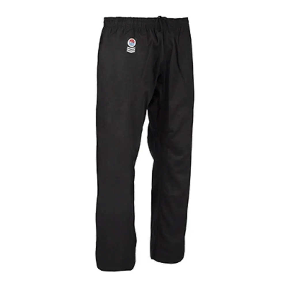 PROFORCE Gladiator 8oz Combat Karate Pants - Black - Size 4 | Durable Cotton/Poly Twill for Martial Arts - main product image