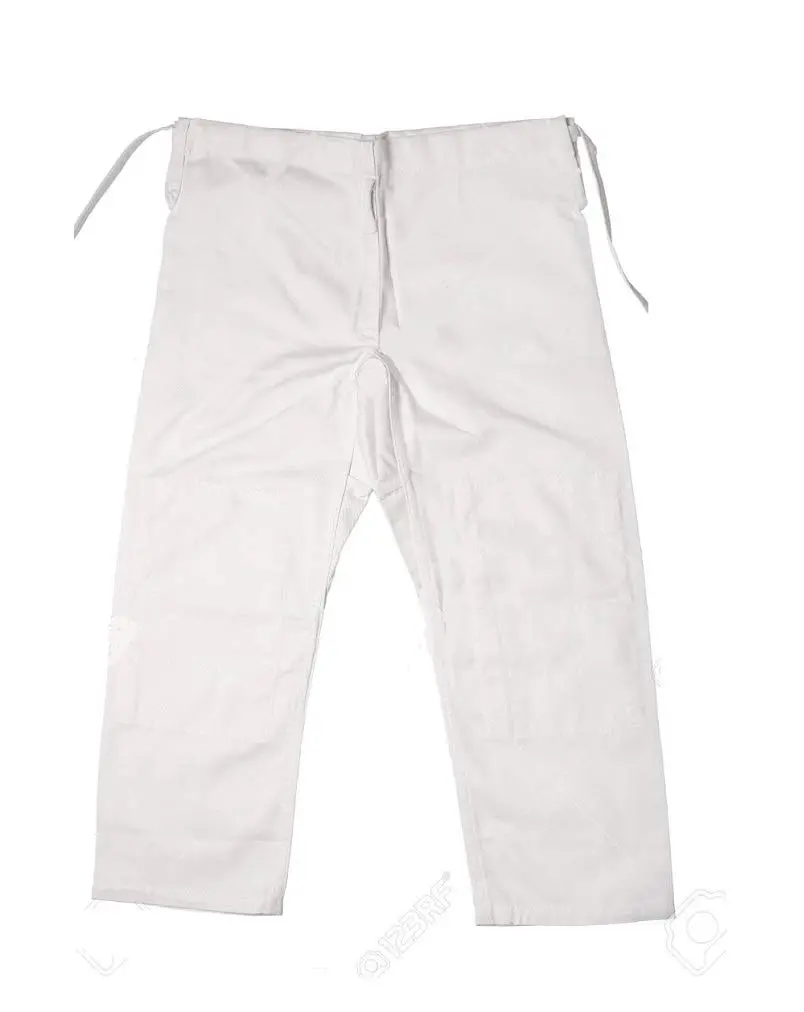Proforce Gladiator Judo Pants - White - Size 7 | 100% Cotton, Reinforced Stitching, Mid Rise, Wide Leg, Light Wash - main product image
