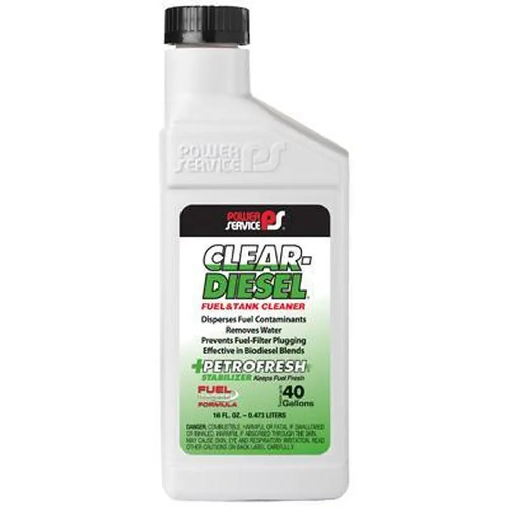 Power Service Clear-Diesel Fuel & Tank Cleaner 16 oz. | Removes Water & Rust, Stabilizes Fuel - main product image