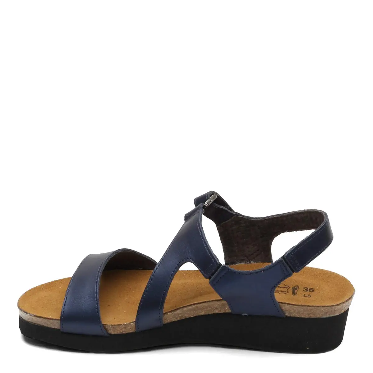 NAOT Pamela Wedges in Polar Sea Leather | Feminine Casual Sandal with Cork & Latex Support (70-120 chars) - view 4