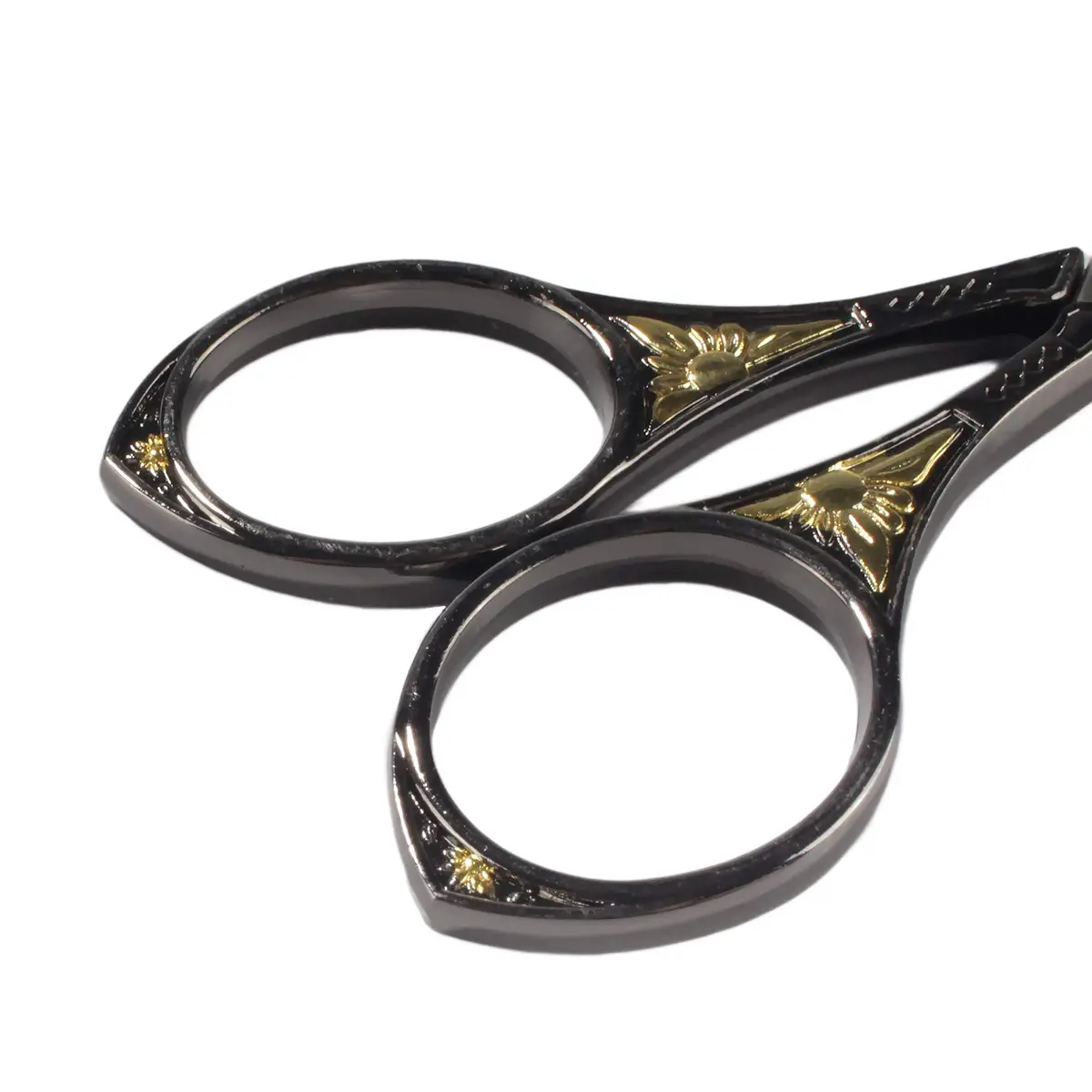 BambooMN Sun Motif Embroidery Craft Scissors - Black | Sharp, Durable Stainless Steel for All Crafting (70-120 chars) - view 3
