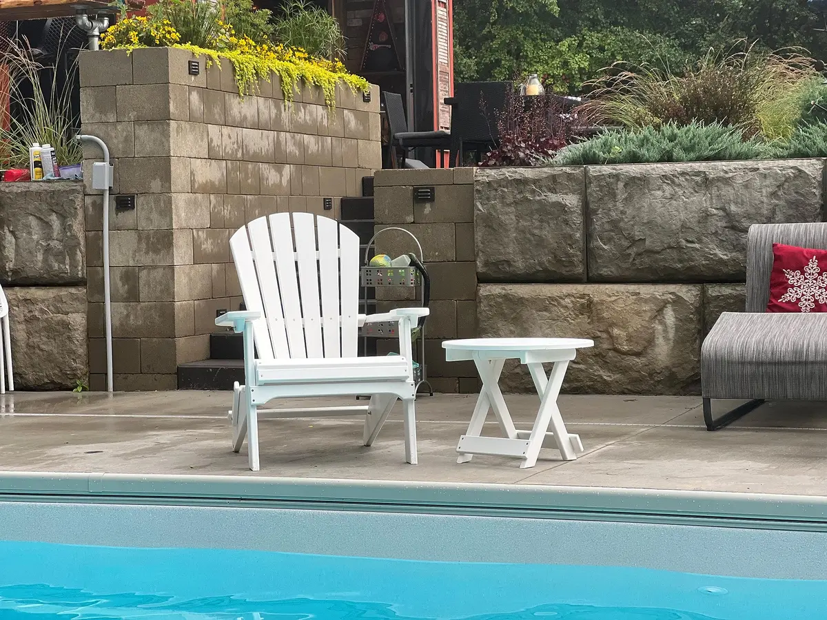 Phat Tommy Foldable Adirondack Chair - Poly Adirondack Chair Folding - HDPE, Heavy Duty, Recycled Plastic - All Weather Outdoor Furniture for Your Deck, Front Porch, or Patio, Green - view 4