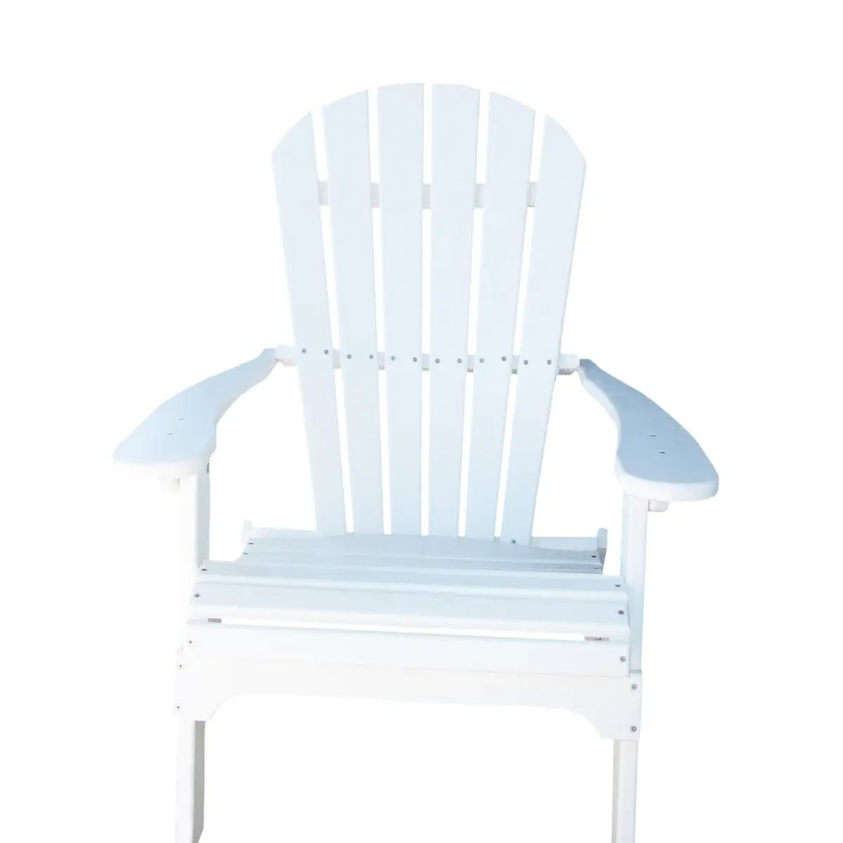 Phat Tommy White Adirondack Chair - Foldable HDPE Outdoor Furniture for Patio & Porch - main product image