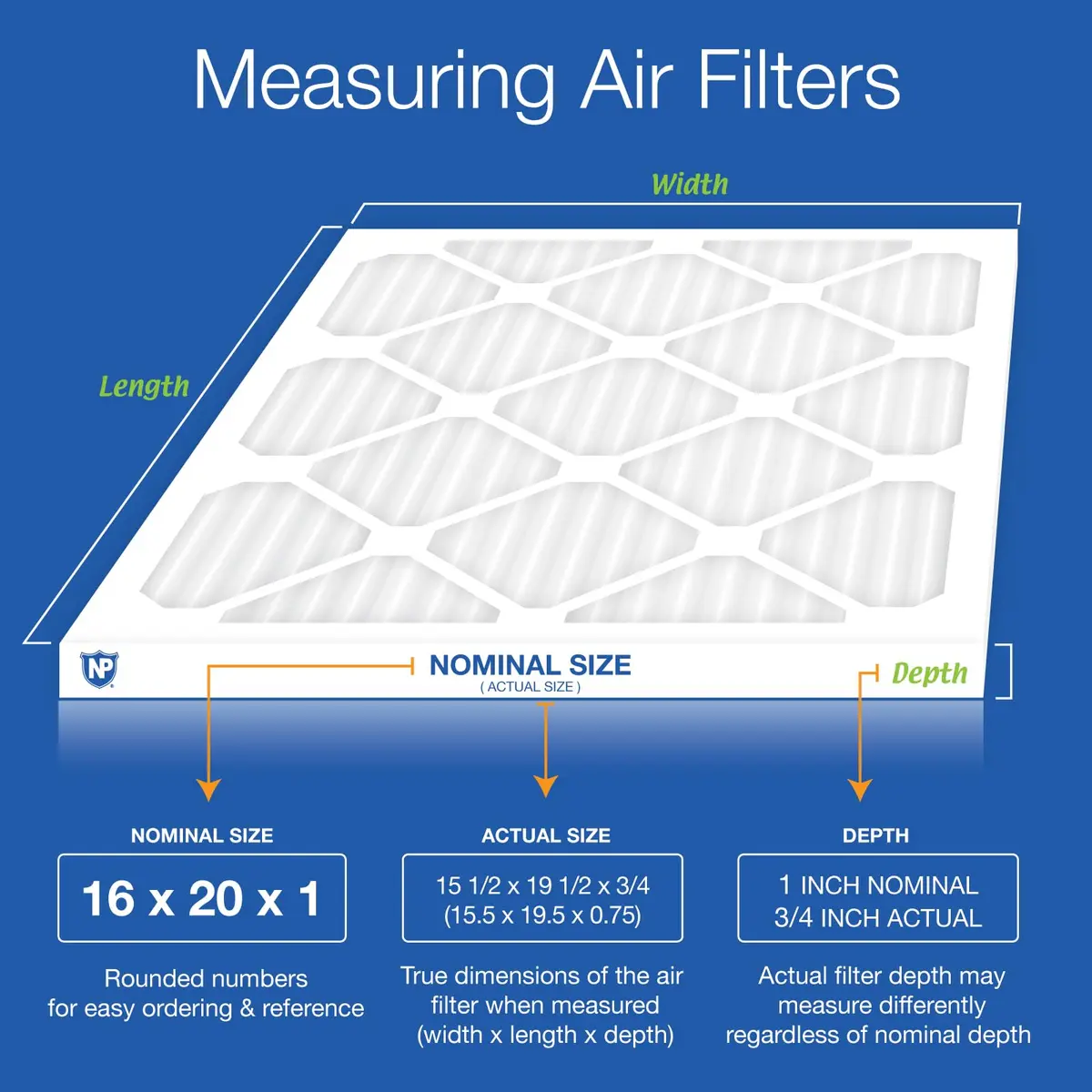 Nordic Pure 16x20x1 Pleated MERV 12 Air Filters 12 Pack | High-Efficiency HVAC Filtration for Home & Office - view 2