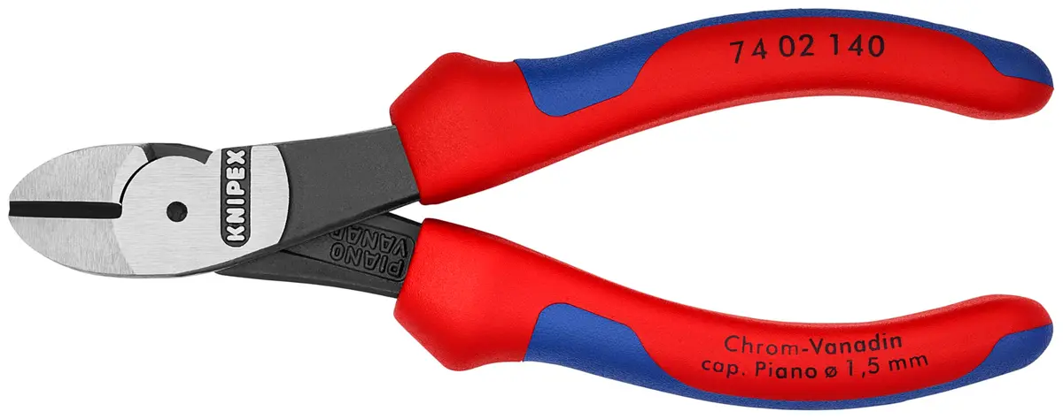 KNIPEX 74 02 140 Comfort Grip High Leverage Diagonal Cutters | Precision Wire Cutting - main product image