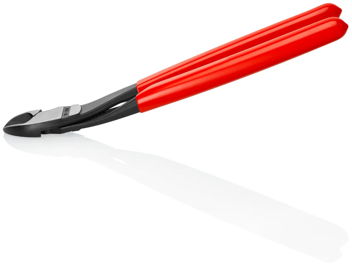 KNIPEX High Leverage Angled Diagonal Cutters 74 21 250 | Flush Cutting, Heavy Duty, 9.85 in (250 mm) - view 3