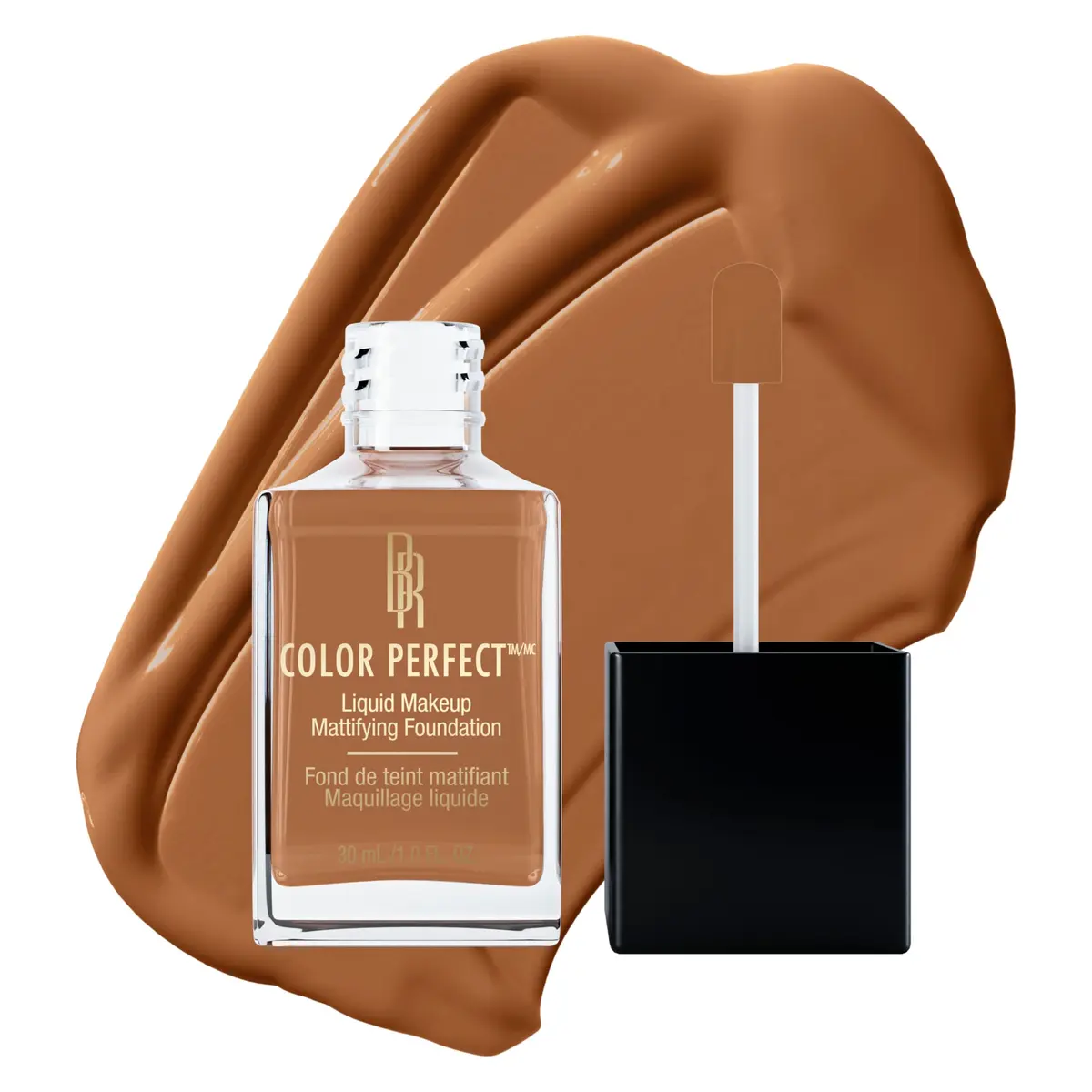 Black Radiance Color Perfect Liquid Foundation Mocha Honey 29.57ml (1 Fl Oz) | Full Coverage for Medium Skin Tones - main product image
