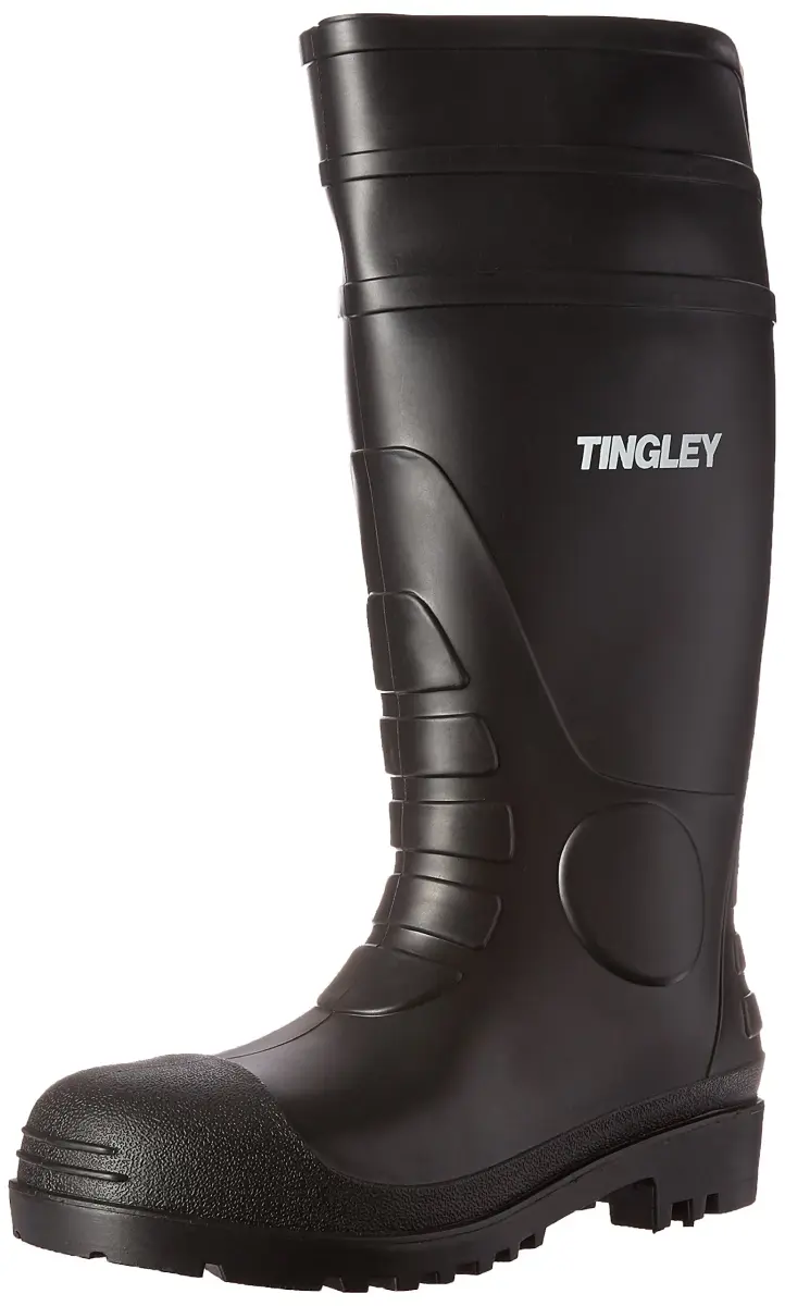 Tingley Men's 31151 Economy Black Kneed Boot 38cm (15-Inch) | Waterproof Agriculture & Construction Work Boot - main product image