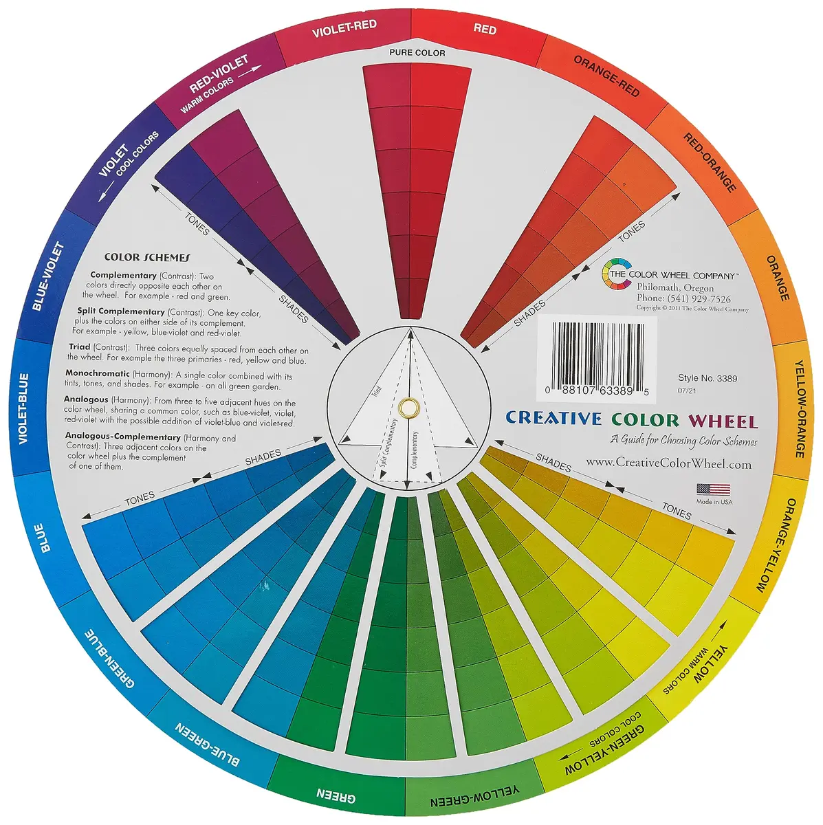 Color Wheel Creative Color Wheel 23.5 cm (9.25 inch) | Art & Craft Supplies - view 3