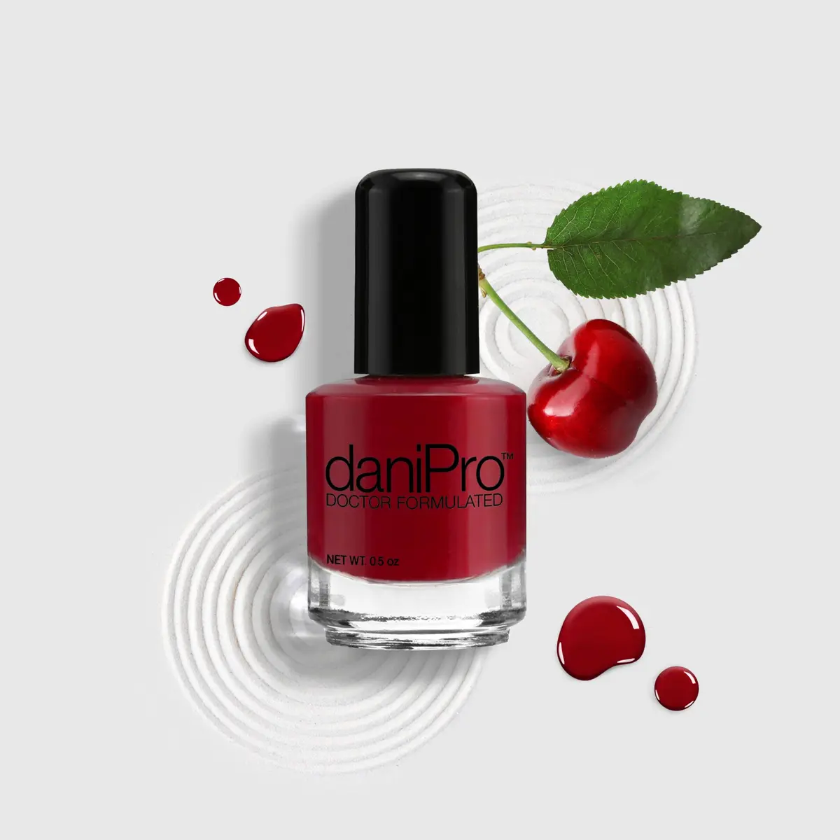 daniPro Always Be True Deep Red Nail Polish 15ml (0.5 Fl Oz) | Doctor-Formulated for Stronger Nails - view 6