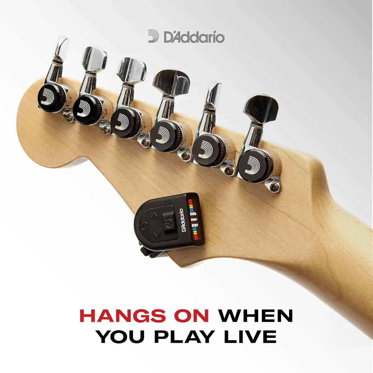 D'Addario NS Micro Headstock Tuner Black | Accurate Clip-On for Guitar, Bass, Ukulele - view 4