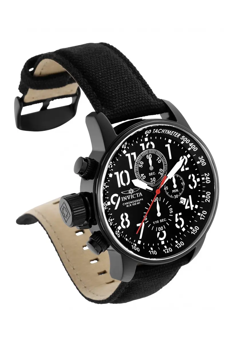 Invicta Men's 1517 I "Force" Collection Stainless Steel and Cloth Strap Watch | 46mm Diameter, Water Resistant - view 2