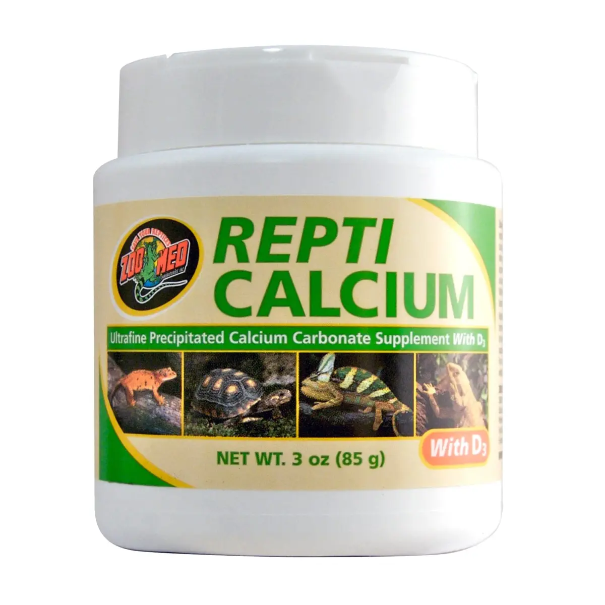 Zoo Med Repti Calcium with D3 Reptile Supplement Powder 85g (3 oz) | Prevents Metabolic Bone Disease - main product image