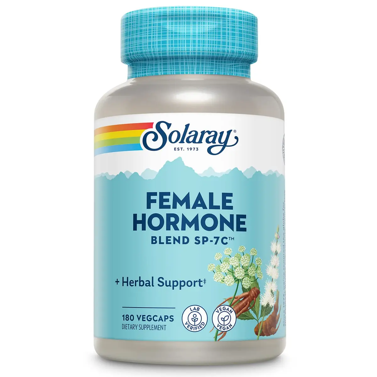 SOLARAY Female Hormone Blend SP-7C 180 VegCaps | Menopause Support & Herbal Balance - main product image