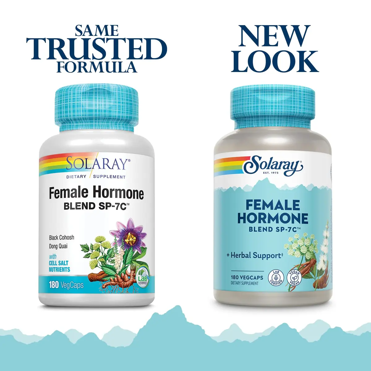 SOLARAY Female Hormone Blend SP-7C 180 VegCaps | Menopause Support & Herbal Balance - view 2