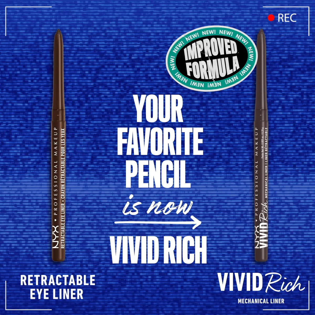 NYX PROFESSIONAL MAKEUP Vivid Rich Mechanical Eye Pencil 1 Count | Creamy, Smudge-Proof, Retractable Brown Eyeliner - view 2