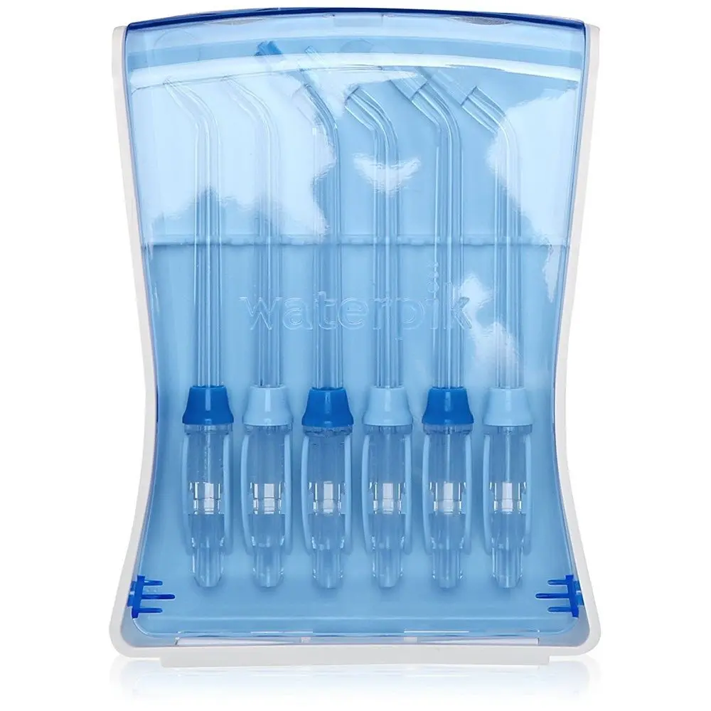 Waterpik 6 Replacement Tips with Case for Hygienic Storage & Travel TS-100E | Genuine Waterpik Tips for Oral Care - view 2