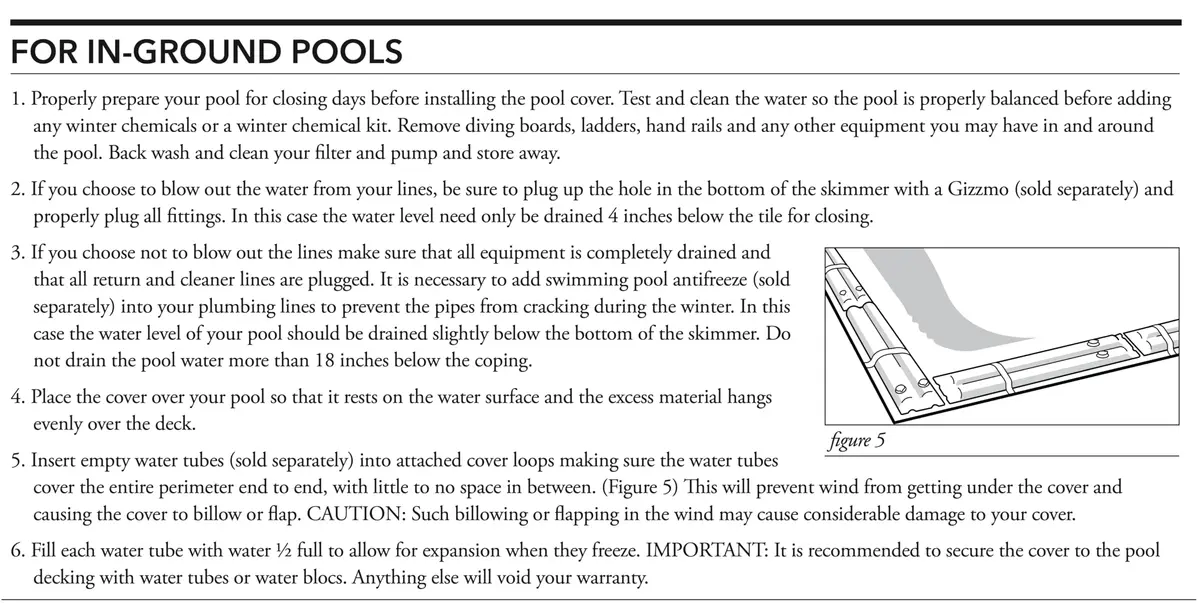 Robelle Heavy Duty Super Winter Pool Cover 55' x 35' (16.76m x 10.67m) | Protects Inground Pools from Winter Elements - view 3