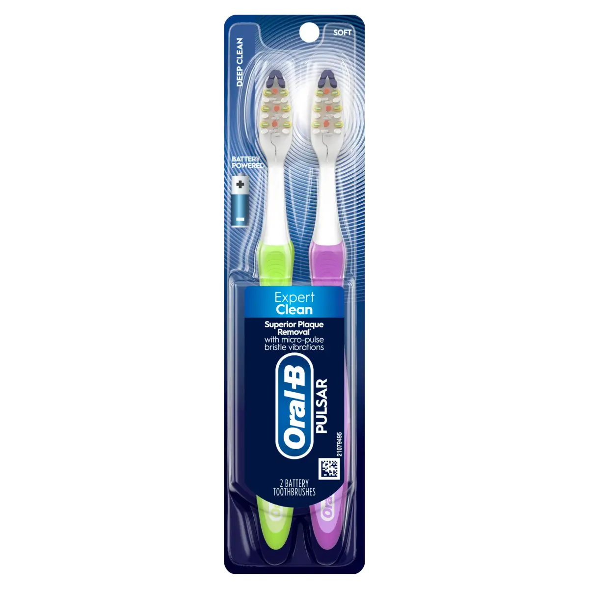 Oral-B Pro-Health Pulsar Battery Toothbrush, 2-Pack, Soft Bristles | Vibrating Bristles for Deep Clean - view 7