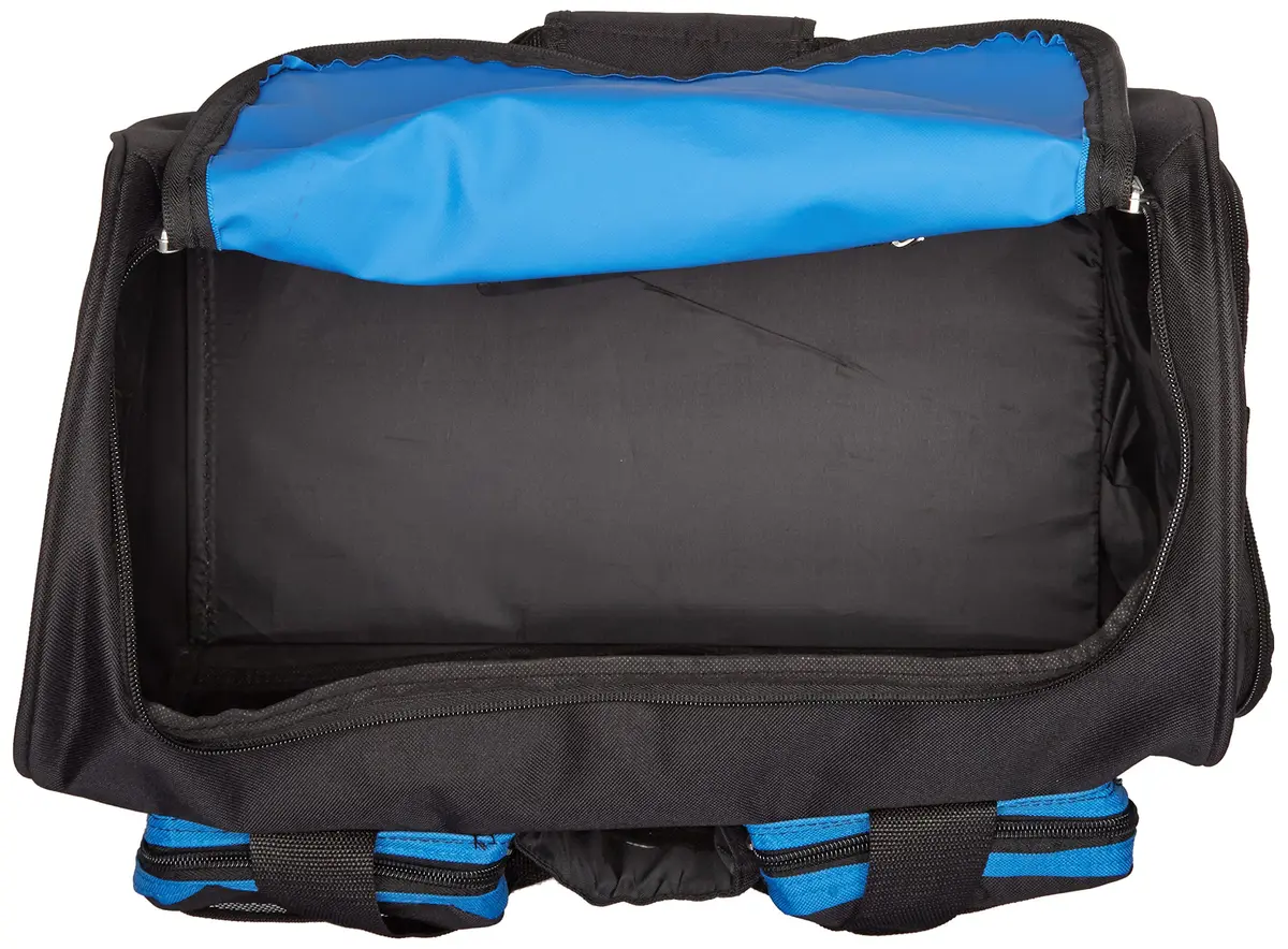 Everest Gym Bag with Wet Pocket, Royal Blue | Durable 600D Polyester, 32L Capacity, Unisex - view 4