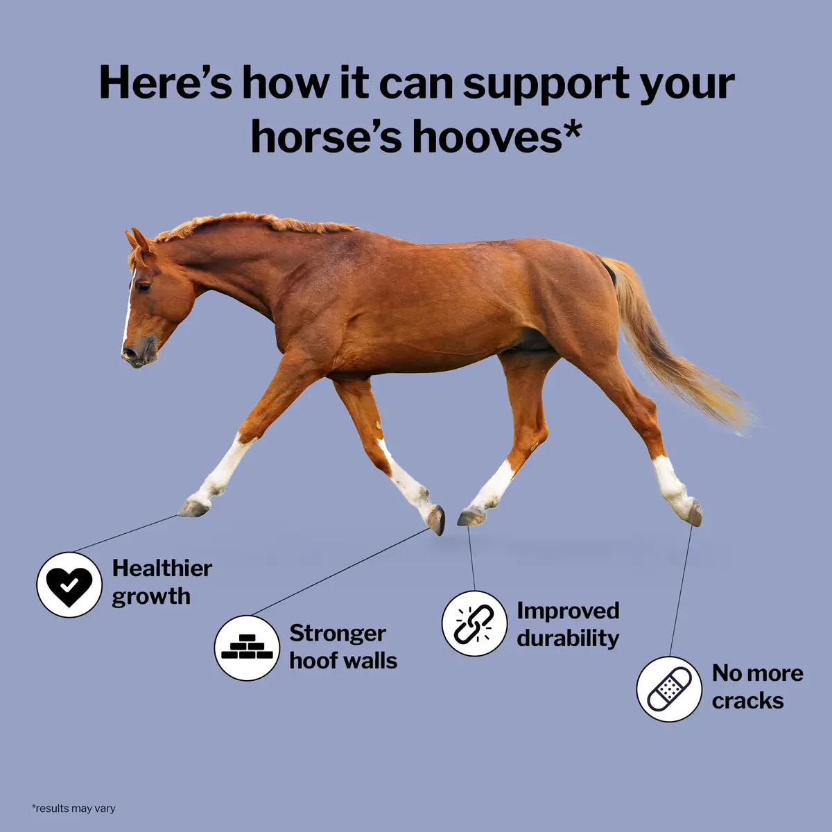 Formula 707 Hoof Health Equine Supplement, 10 lb Bag | Supports Healthy Hooves & Skin - view 3