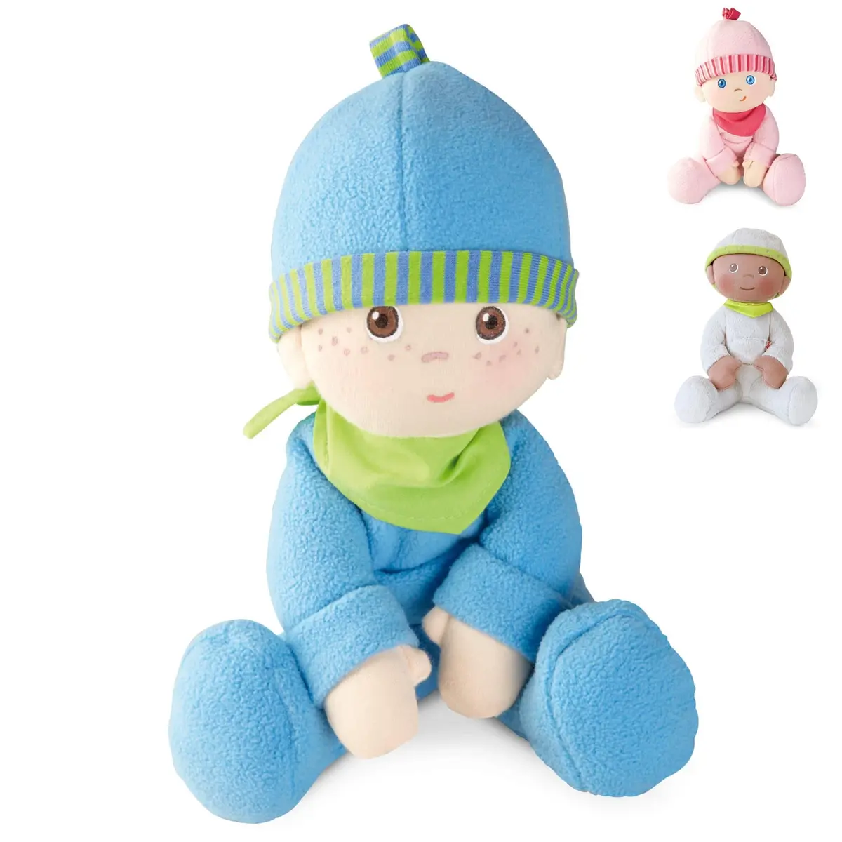 HABA Snug-Up Soft Plush Luis Baby Doll 8" | Perfect Newborn & Toddler Toy, Machine Washable, Ideal Boy Doll - main product image